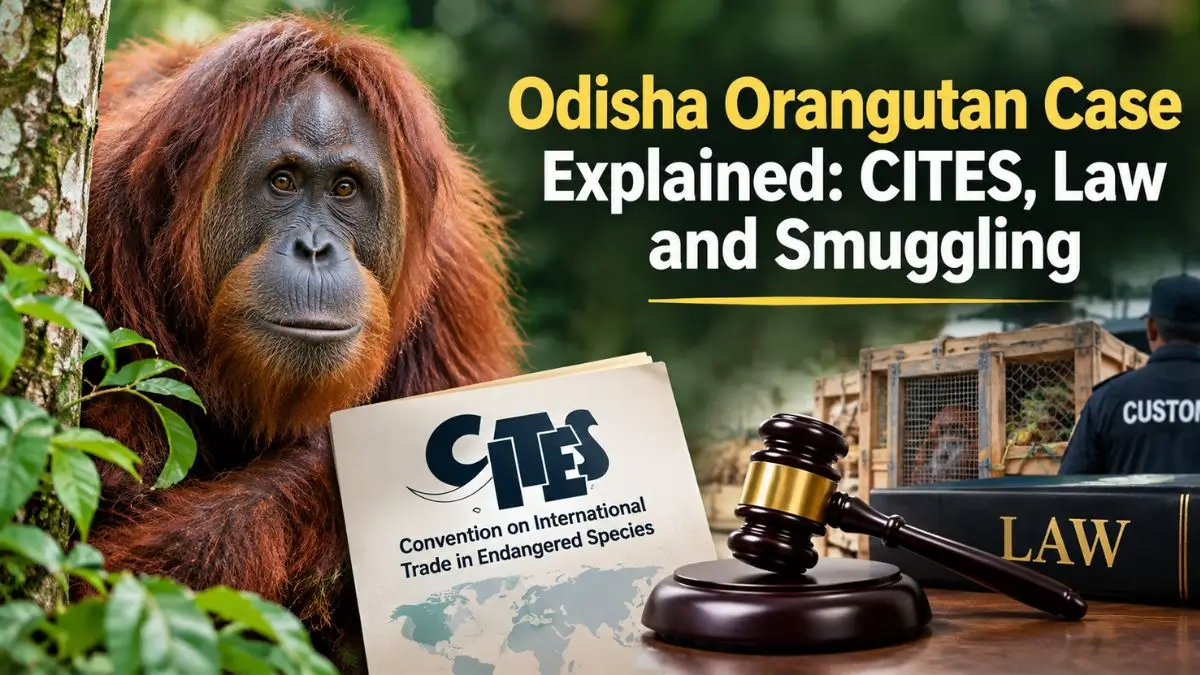 Odisha Orangutan Case Explained: CITES, Law and Smuggling