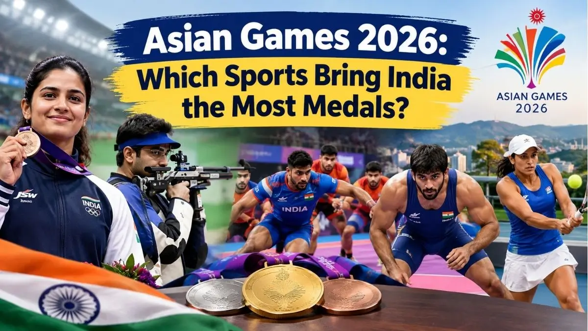 Asian Games 2026: Which Sports Bring India the Most Medals?