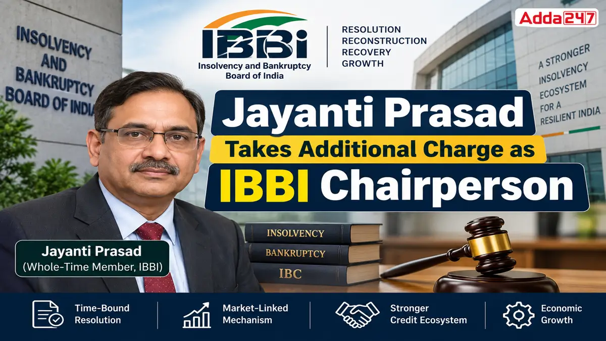 Jayanti Prasad Takes Additional Charge as IBBI Chairperson