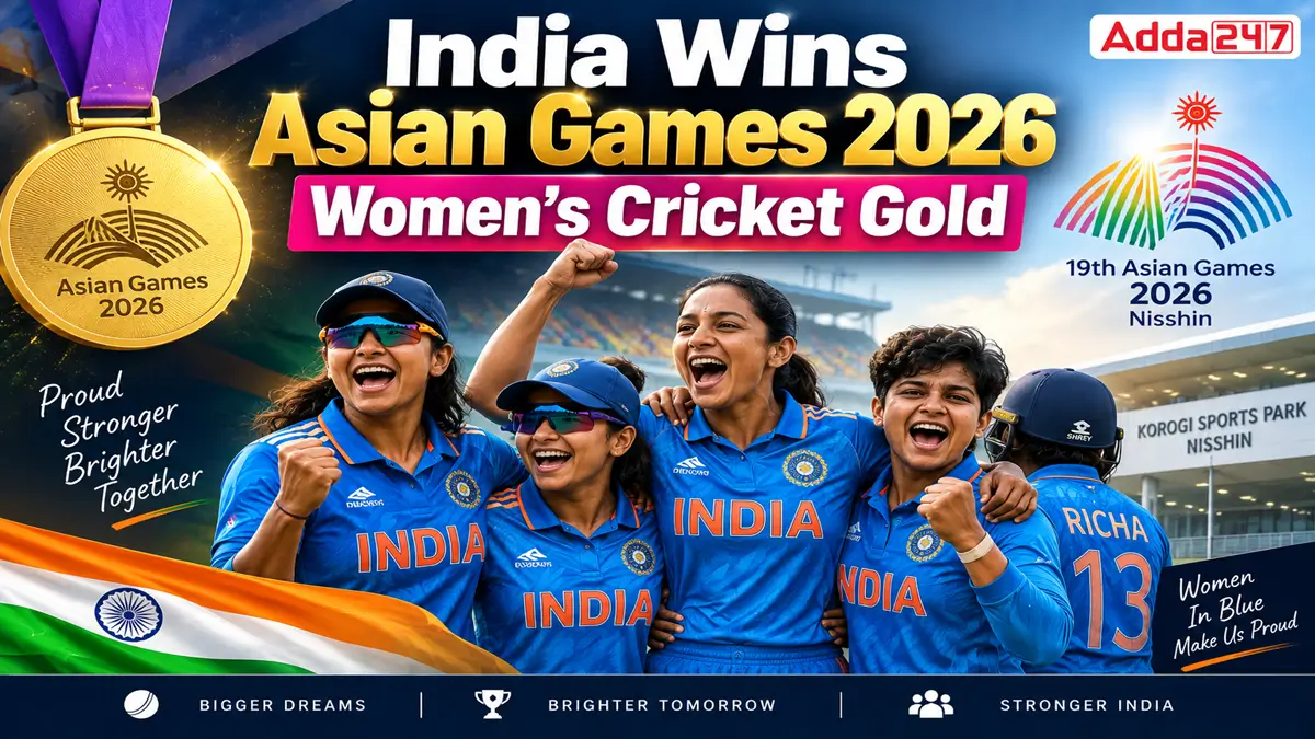 India Wins Asian Games 2026 Women’s Cricket Gold, Defeats Sri Lanka by 147 Runs
