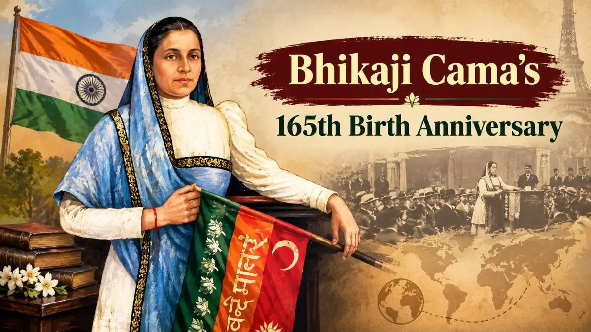 Bhikaji Cama Birth Anniversary: Life, Contributions and Key Facts on the Flag of 1907