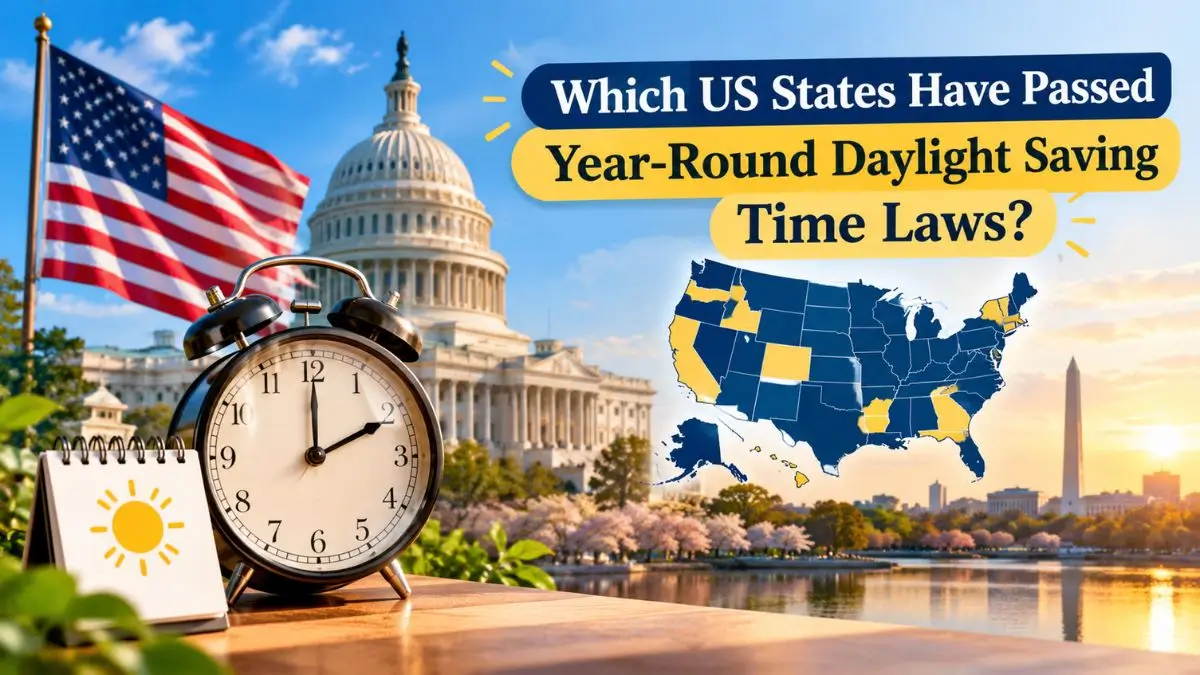 Which US States Have Passed Year-Round Daylight Saving Time Laws?