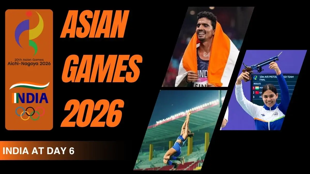 India at Asian Games 2026: Day 6 Medal Winners, Tally and Results