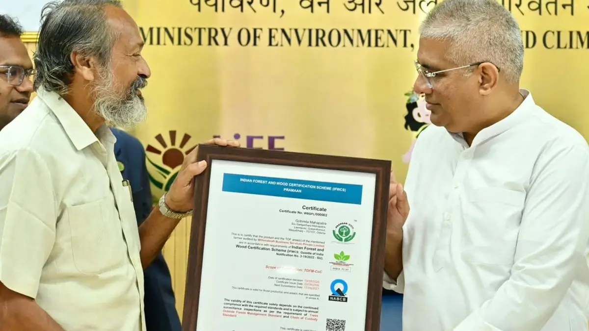 PRAMAAN: India Issues First Certificates for Sustainable Forest Plantation and Bamboo Farming