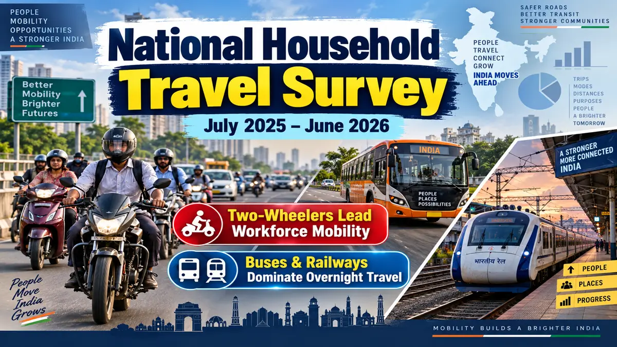 India’s First National Household Travel Survey 2025–26: Key Findings