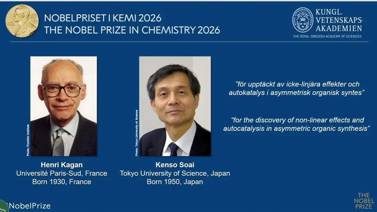 Nobel Prize in Chemistry 2026 Awarded to Henri B. Kagan and Kenso Soai