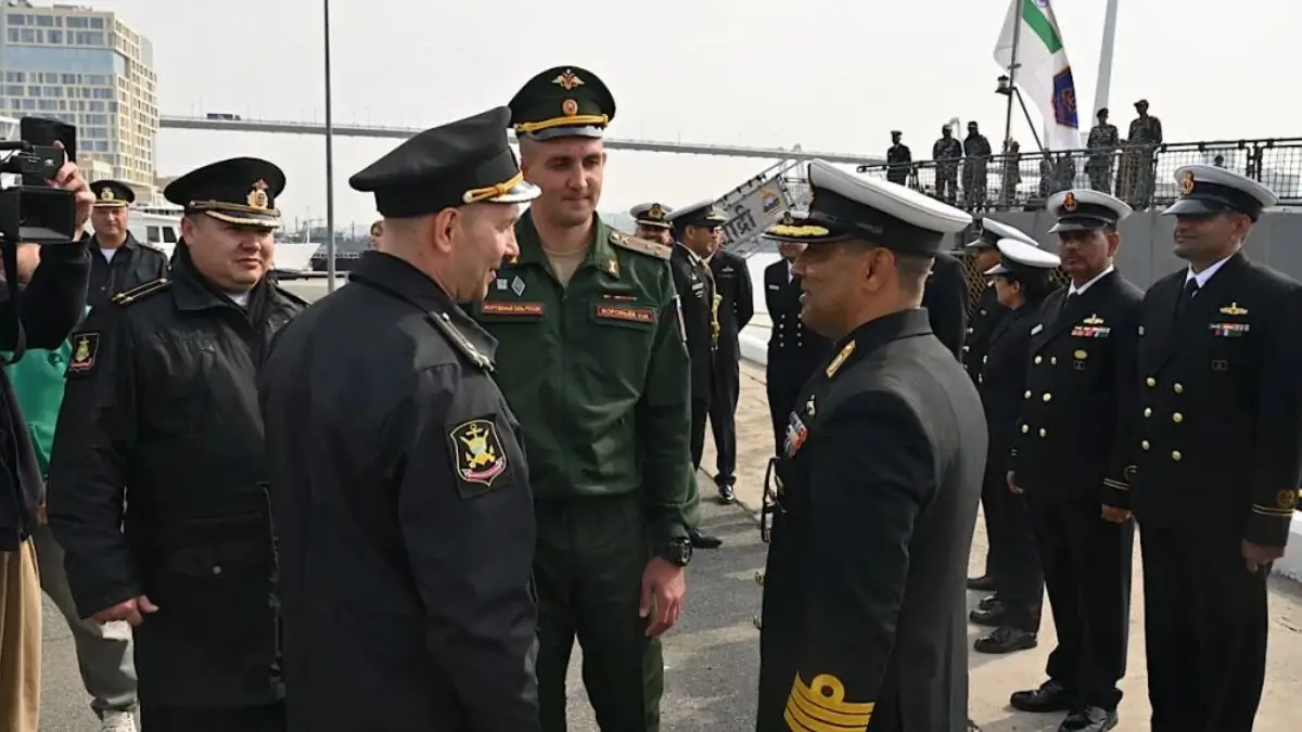 INS Sahyadri Arrives in Russia for India-Russia Naval Exercise INDRA-2026