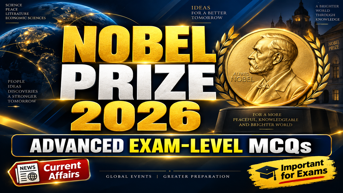 Nobel Prize 2026 – Advanced Exam-Level MCQs