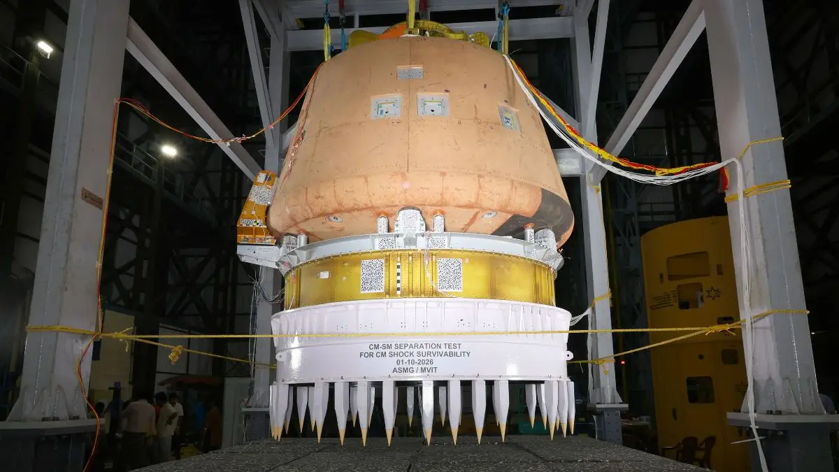 ISRO Successfully Completes Crew Module–Service Module Separation Tests for Gaganyaan