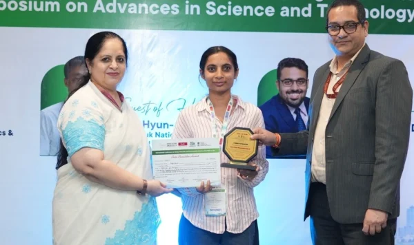 Ameena Nazreen A S Receives US$500 Award at Global Youth Institute 2026