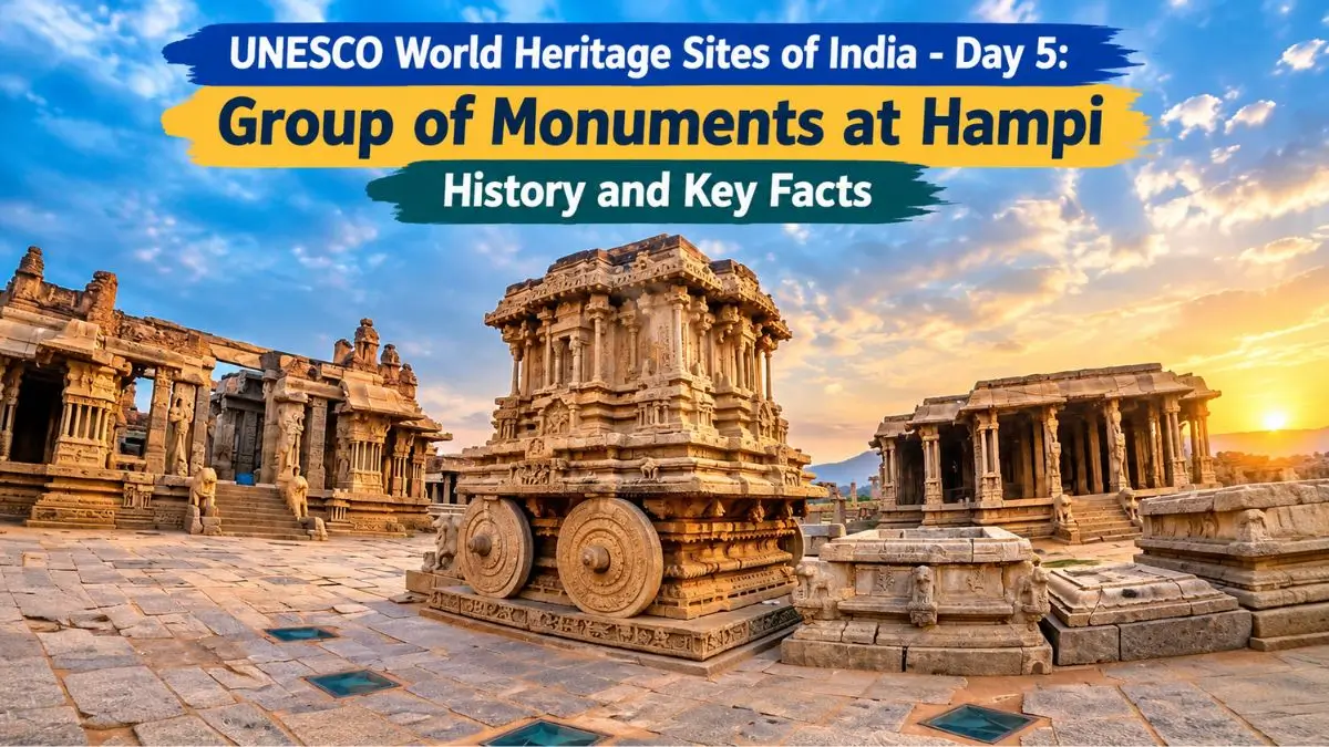 UNESCO World Heritage Sites of India - Group of Monuments at Hampi Day 5: History and Key Facts